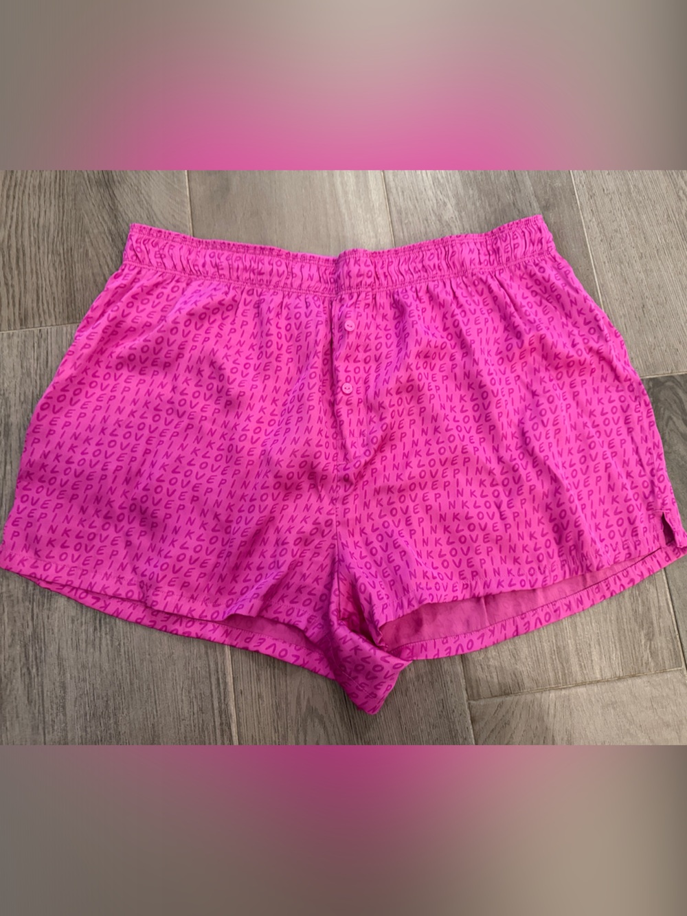PINK by Victoria’s Secret Fuschia Lightweight Lounge Shorts, Sz L
